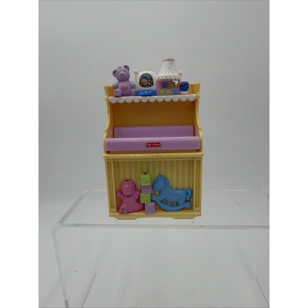 Fisher-Price Loving Family Dollhouse Baby Nursery Changing Table w/ Lights Music - Picture 14 of 14